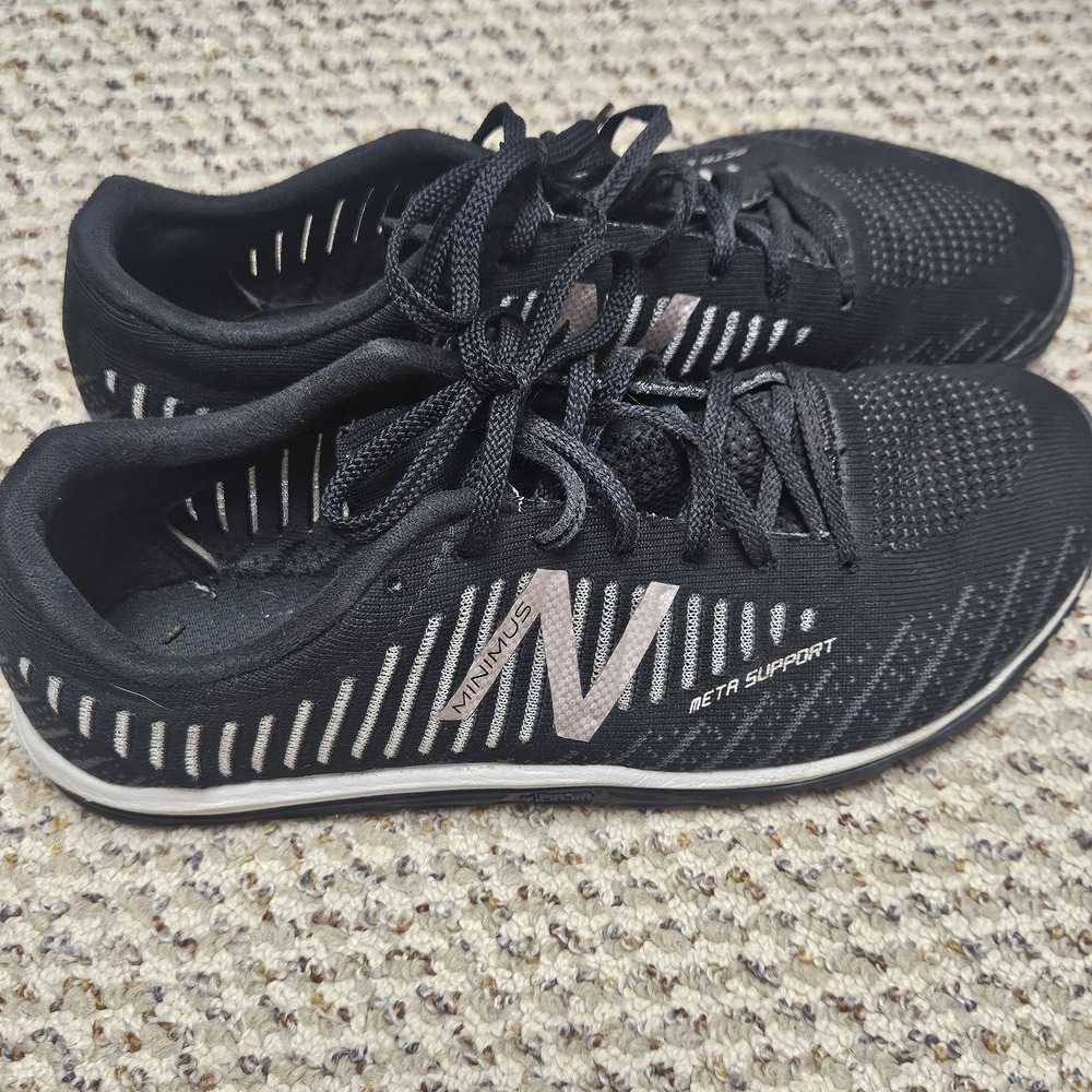New Balance Minimus Cross Trainer 20v7 Black 4mm Heel Drop Mens 8.5
